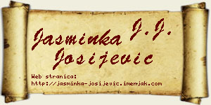 Jasminka Josijević vizit kartica